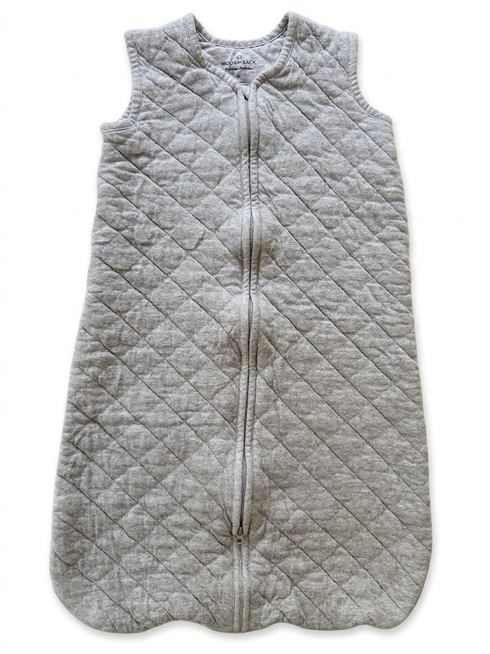 Moon & Back by Hanna Andersson Heather Grey Quilted Wearable Blanket Sleep Sack